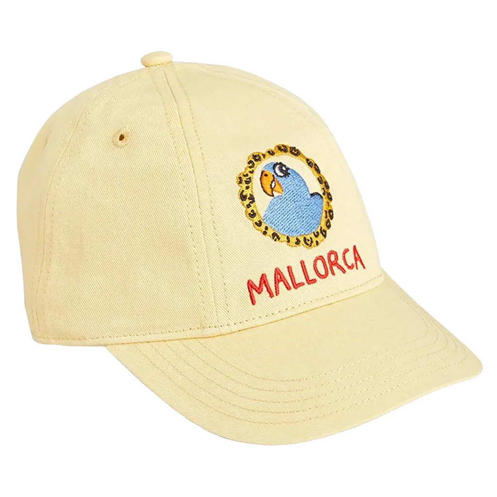 Mini Rodini Parrot Baseball Hat in Yellow