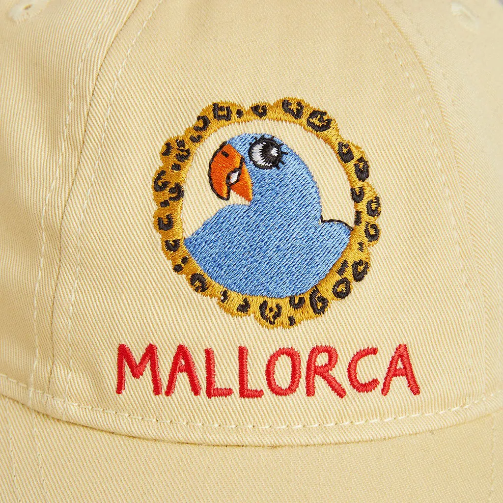 Mini Rodini Parrot Baseball Hat in Yellow