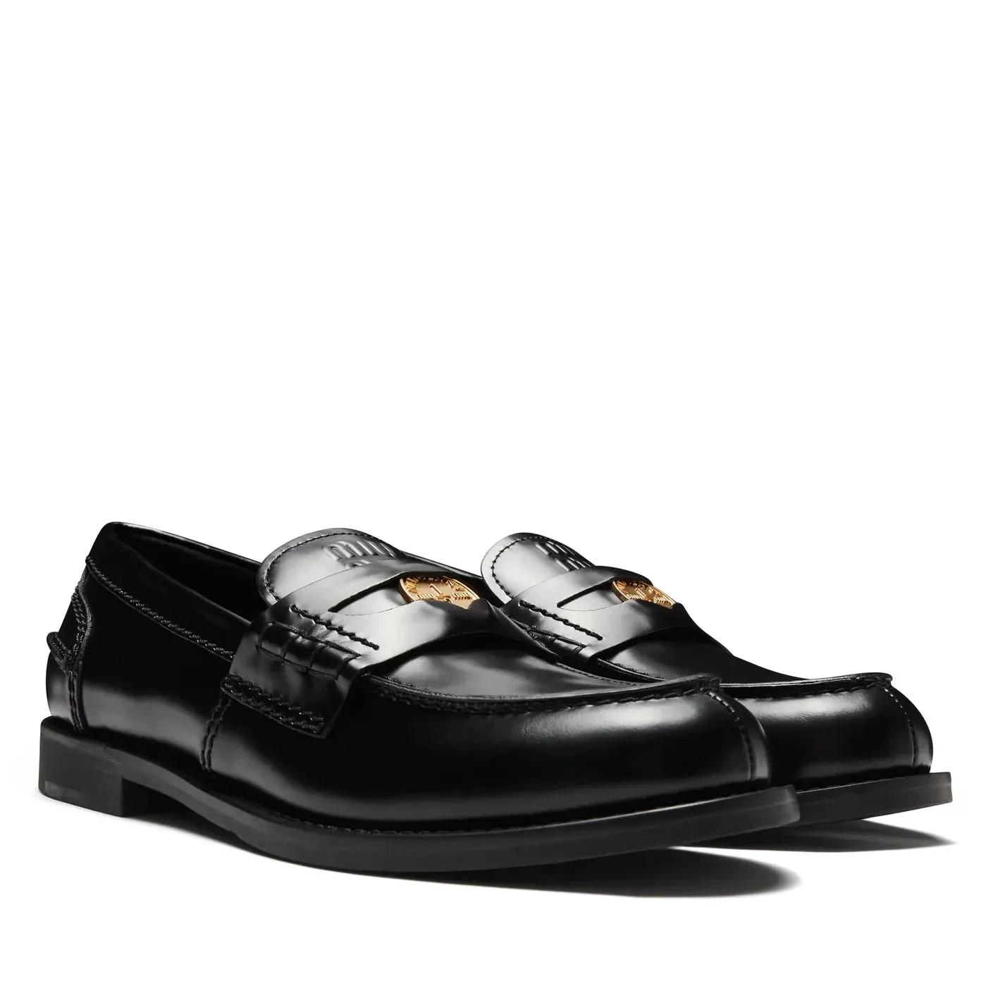 MIU MIU Women’s Black Moccasins