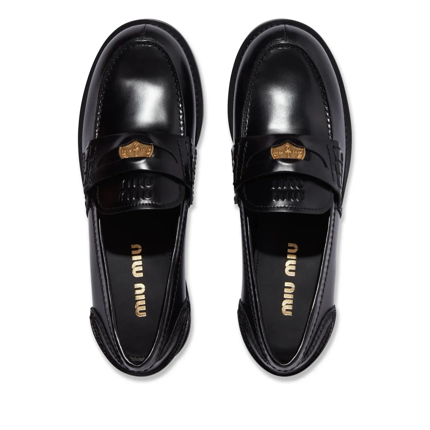 MIU MIU Women’s Black Moccasins