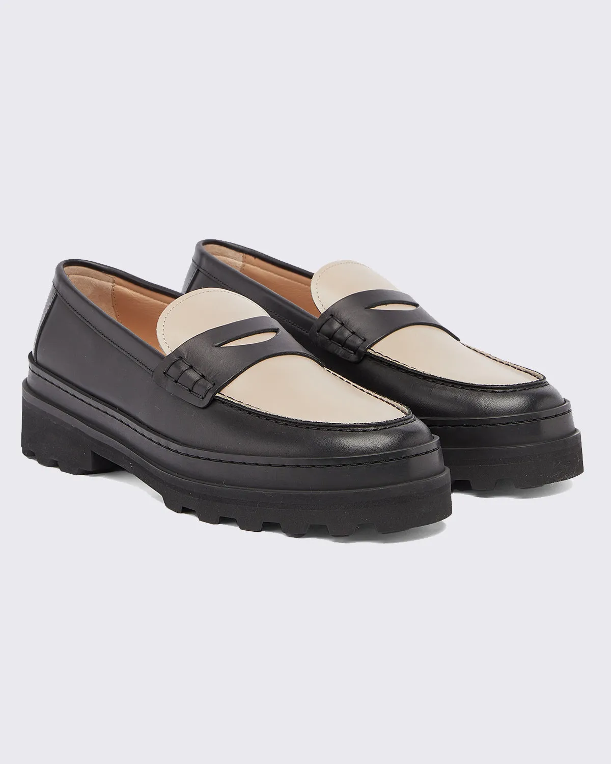 Clem 2.0 Moccasins Black Beige