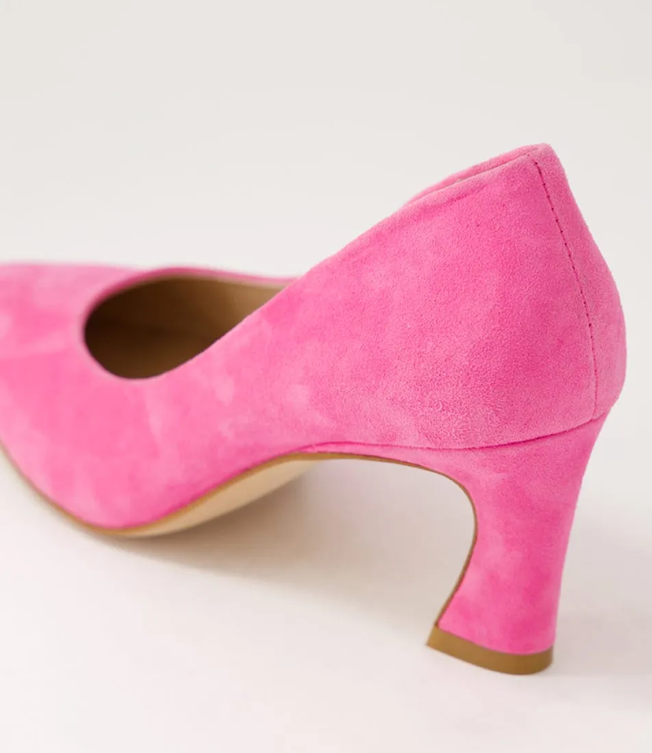 MOLLINI Charli Bright Pink Suede Heels