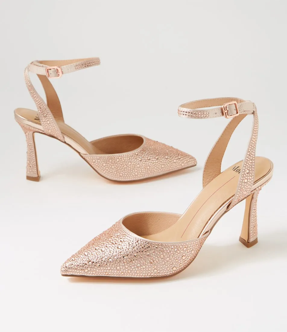 MOLLINI Teya Rose Gold Jewels Pump Heels