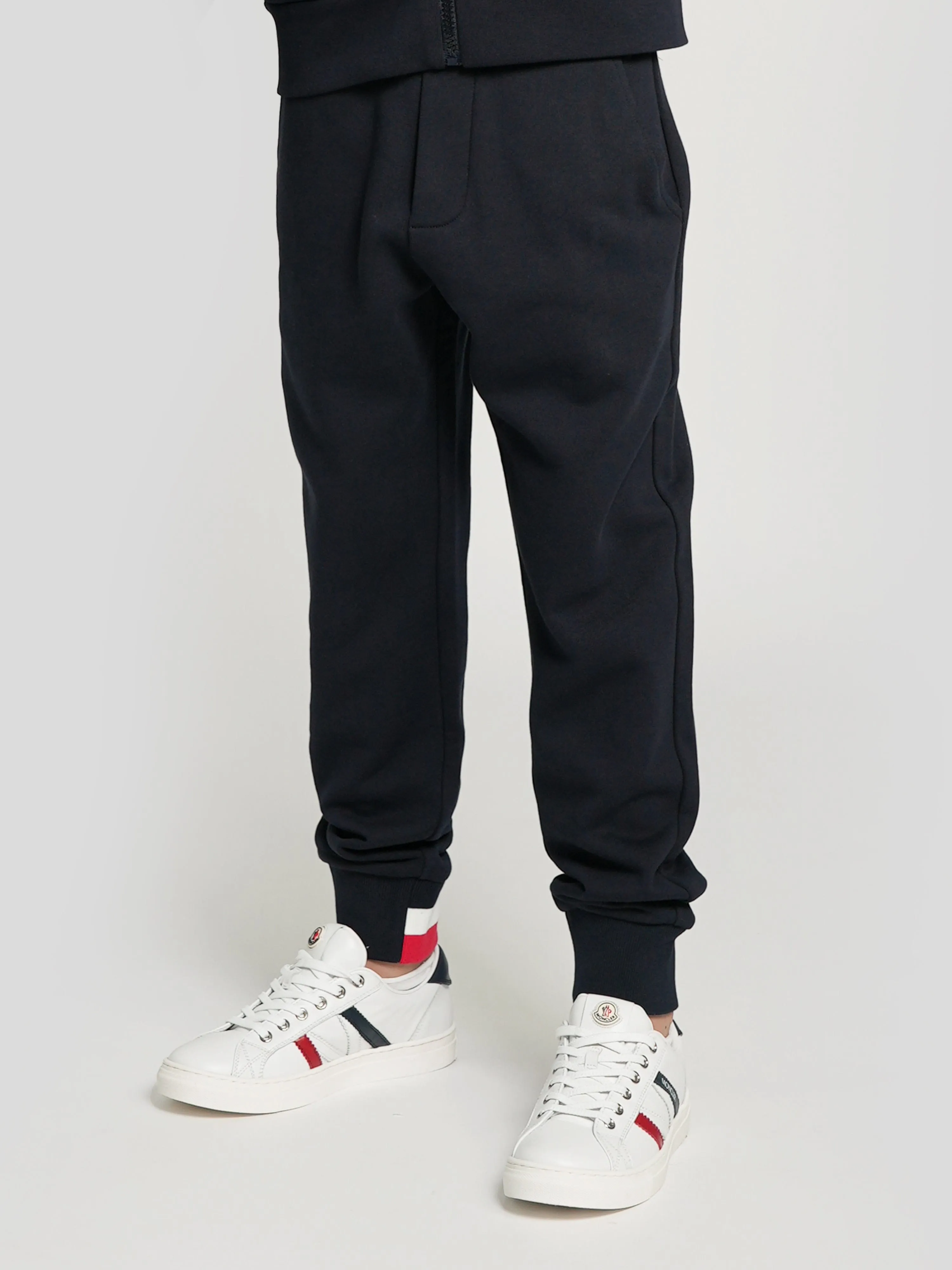 Moncler Enfant Boys Logo Joggers in Navy