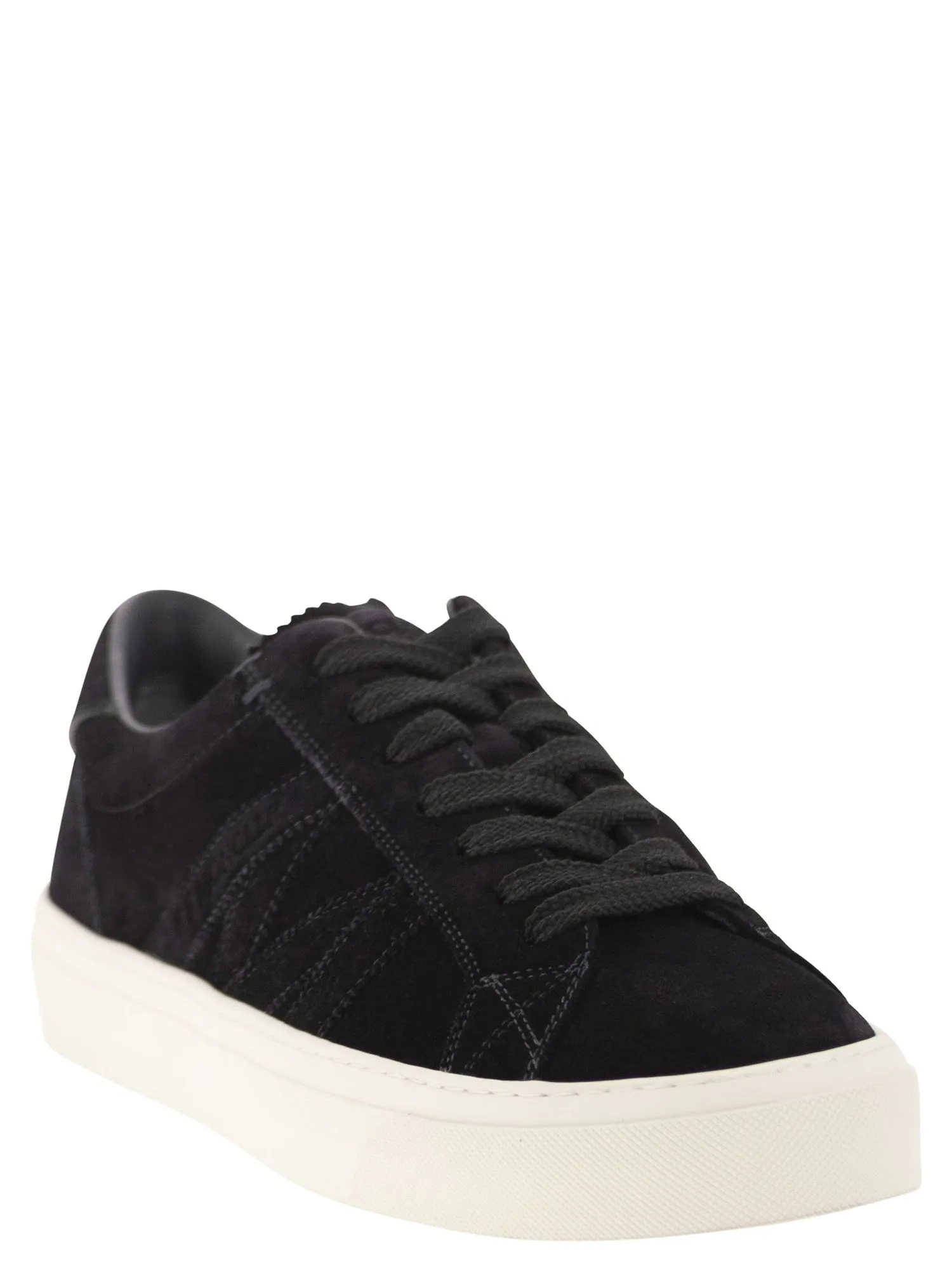 Moncler    Moncler Monaco2 Suede Trainers