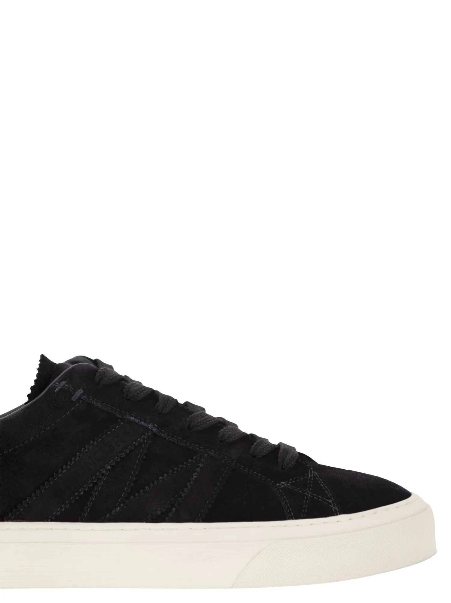 Moncler    Moncler Monaco2 Suede Trainers