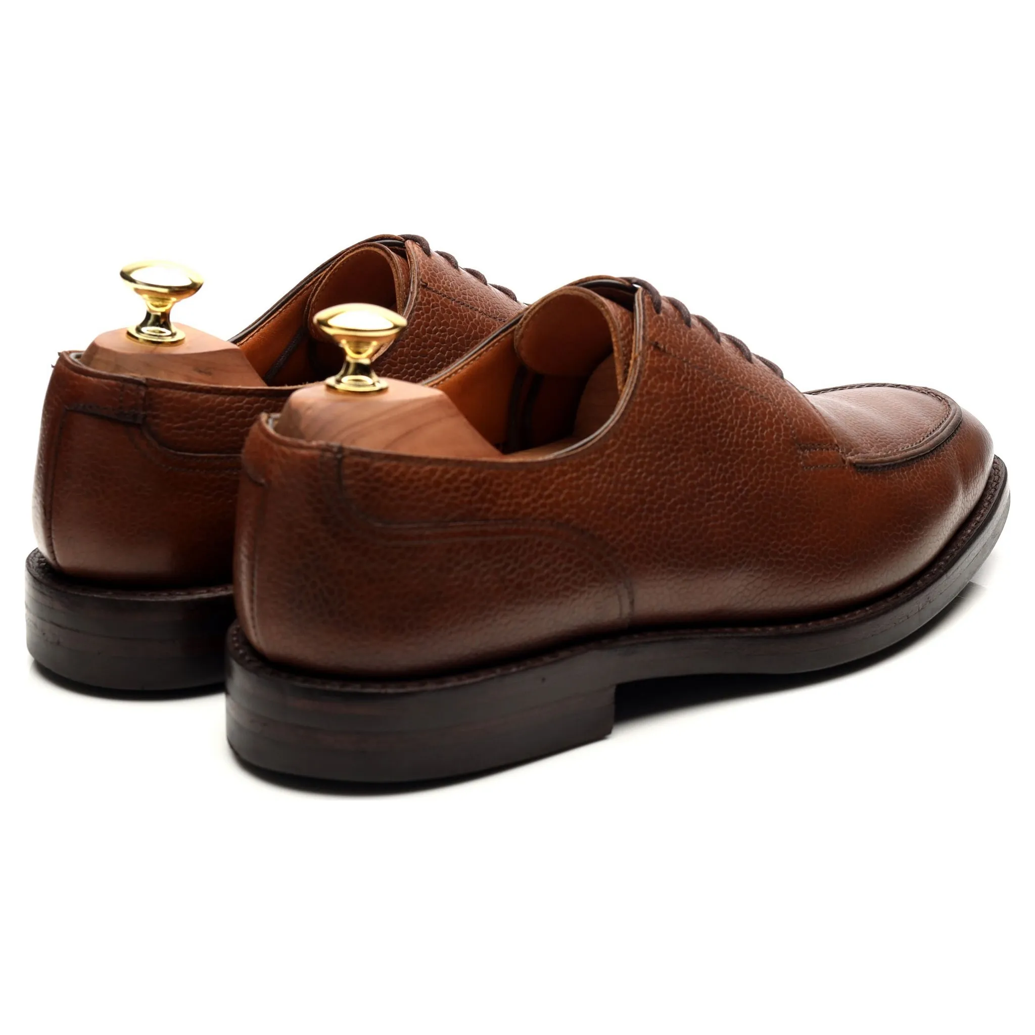 'Montagu' Brown Leather Split Toe Derby UK 8.5 E