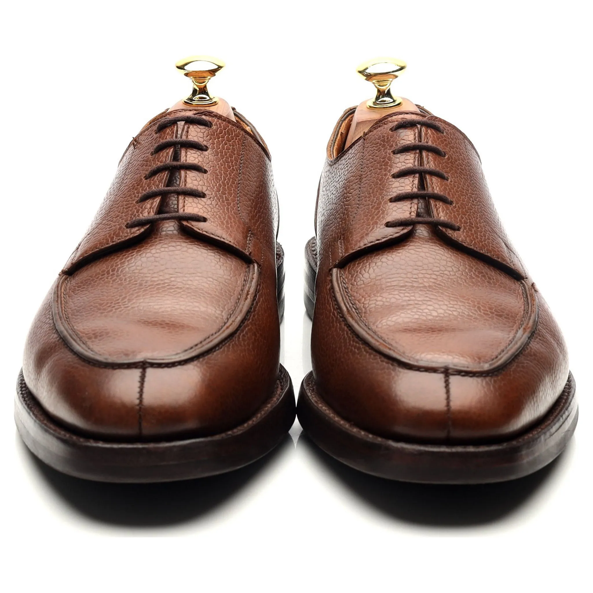 'Montagu' Brown Leather Split Toe Derby UK 8.5 E