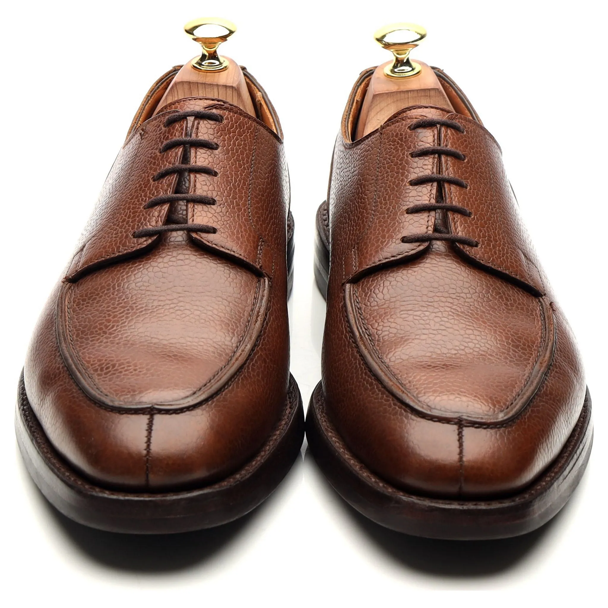 'Montagu' Brown Leather Split Toe Derby UK 8.5 E