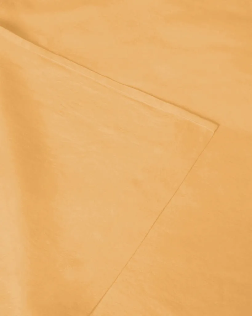 Mustard Marcel Linen Flat Sheet