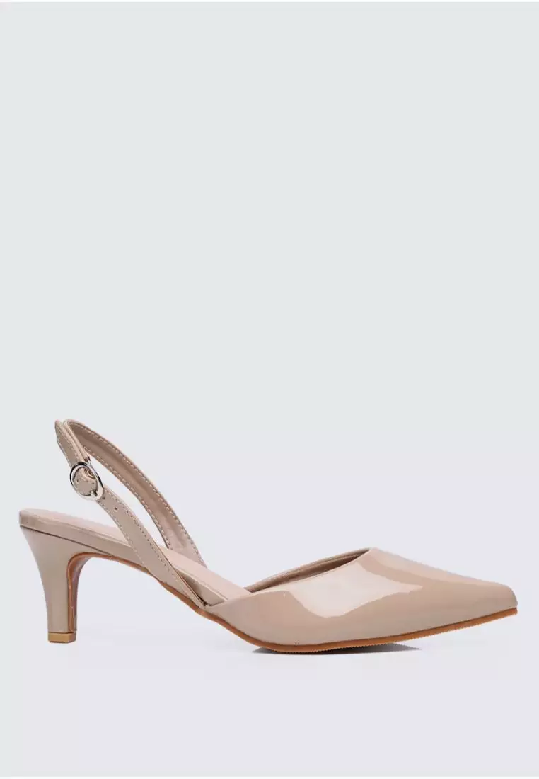 My Ballerine My Ballerine Vicky Comfy Heels In Almond