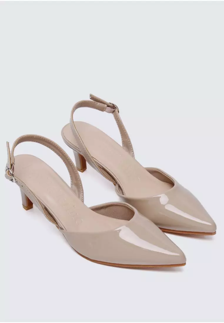 My Ballerine My Ballerine Vicky Comfy Heels In Almond