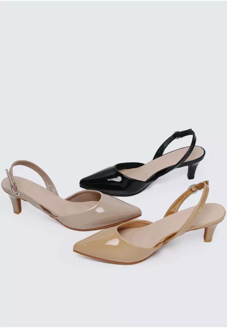 My Ballerine My Ballerine Vicky Comfy Heels In Almond