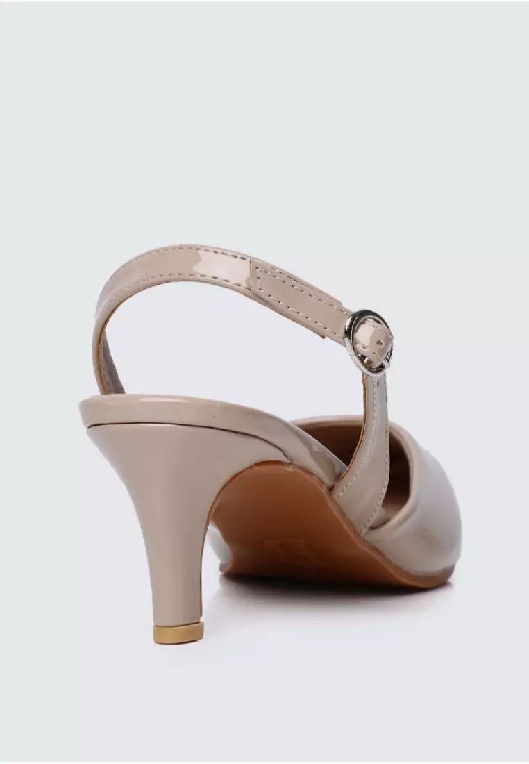 My Ballerine My Ballerine Vicky Comfy Heels In Almond