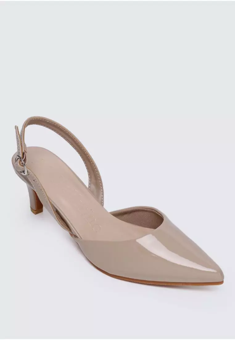 My Ballerine My Ballerine Vicky Comfy Heels In Almond