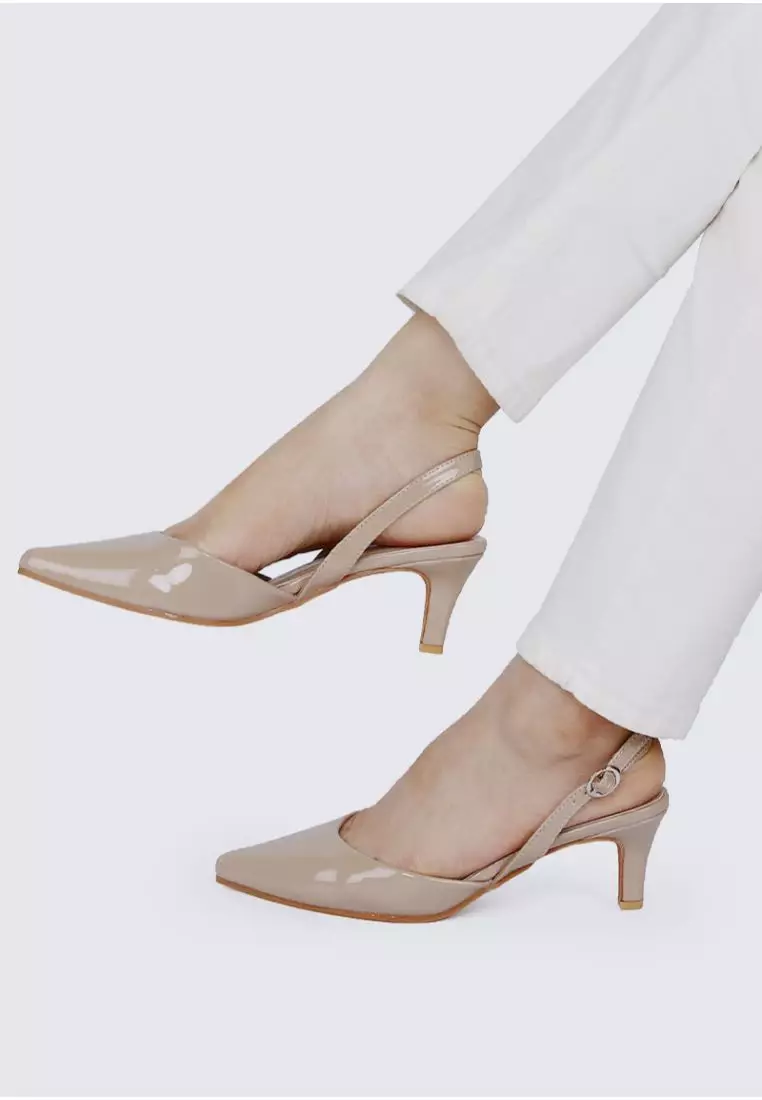 My Ballerine My Ballerine Vicky Comfy Heels In Almond