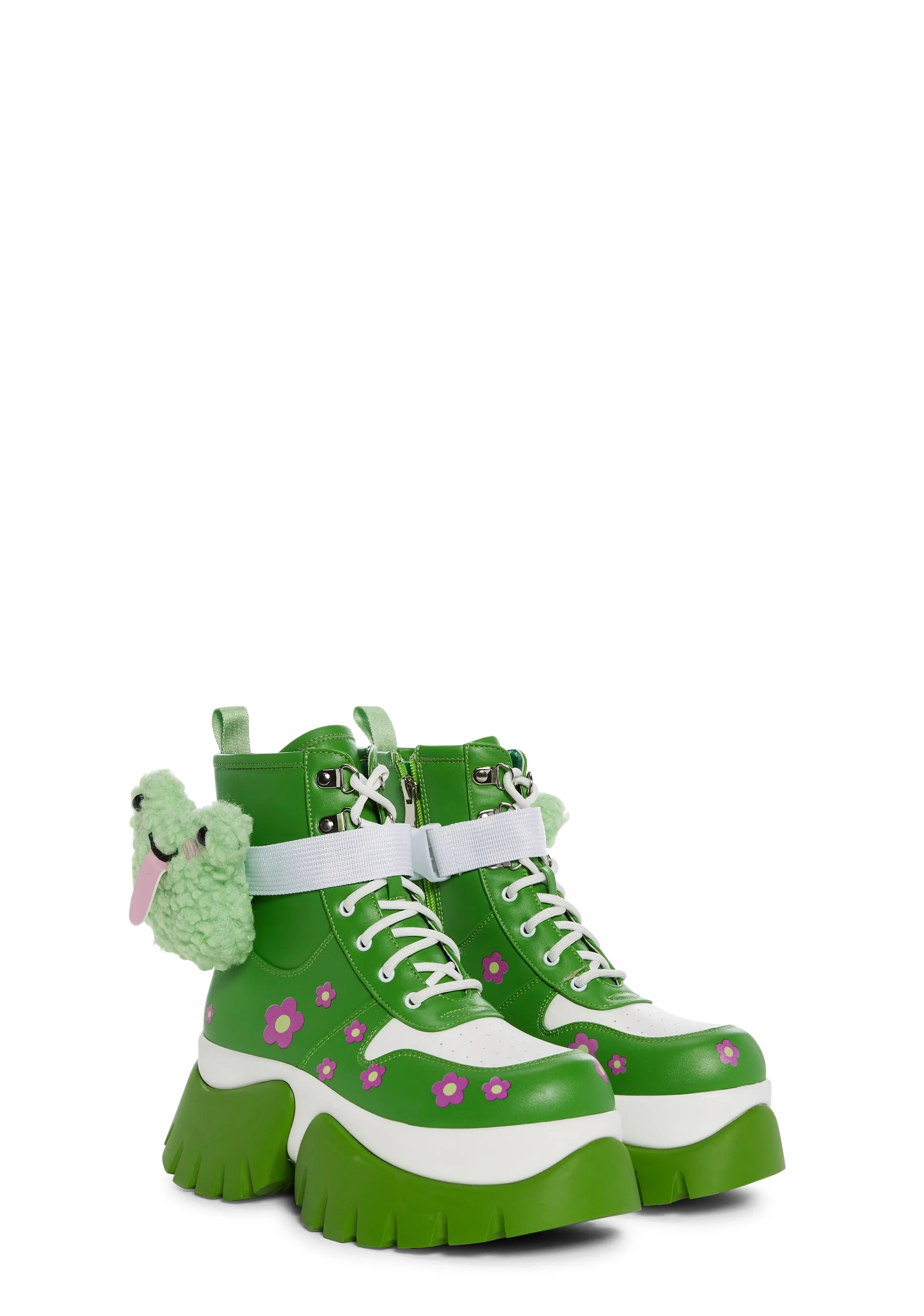 My Tongue Is Sticky Platform Sneakers-