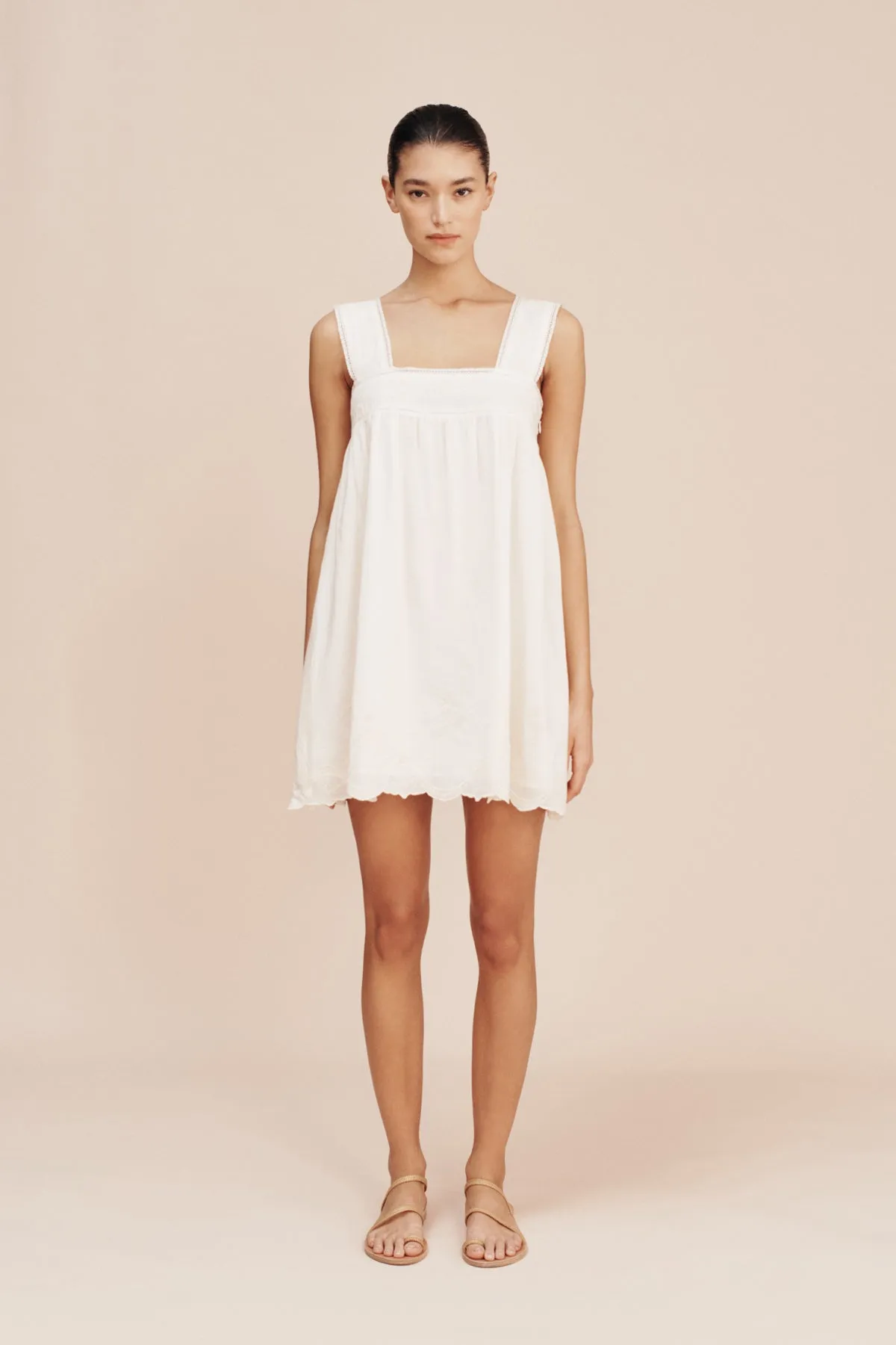 CREAM MYLAH MINI DRESS