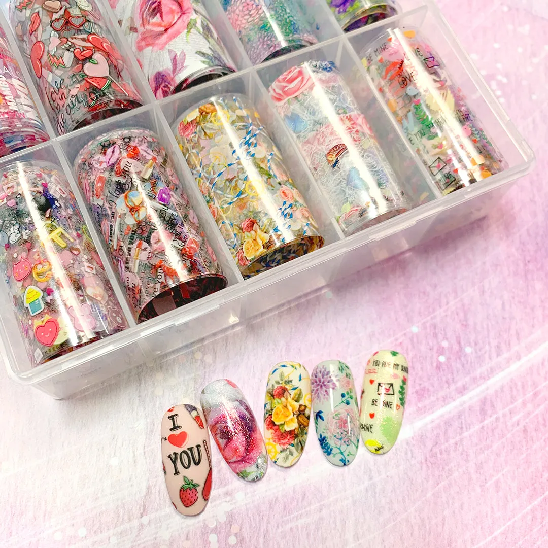 Nail Art Foil Box Passionate Lovers