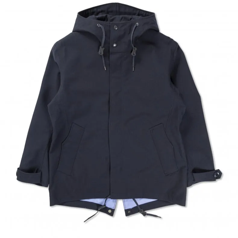 Navy GORE-TEX Wool Shell Coat by nanamica