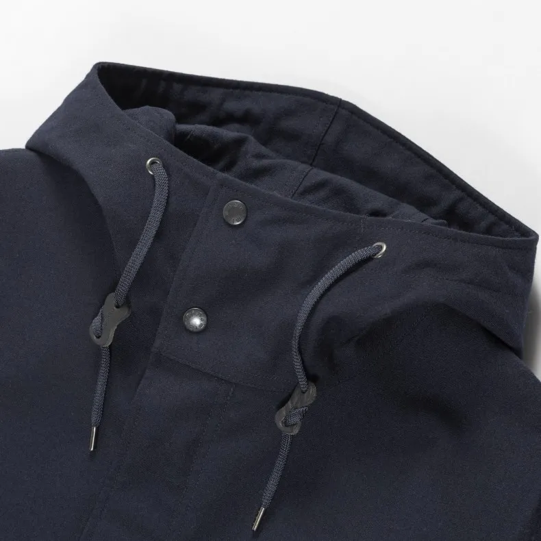 Navy GORE-TEX Wool Shell Coat by nanamica