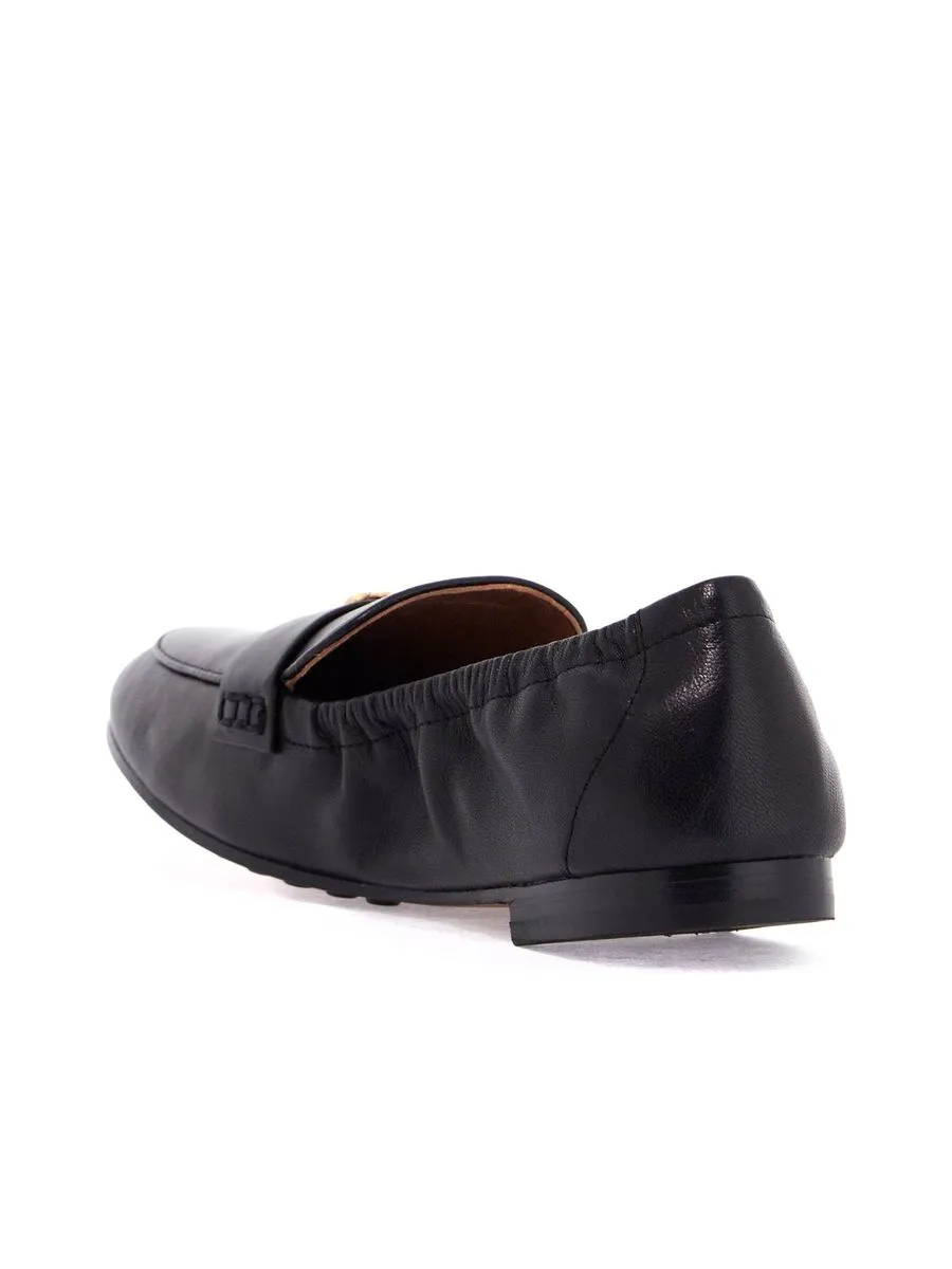 Nappa Leather Ballerina Moccasins