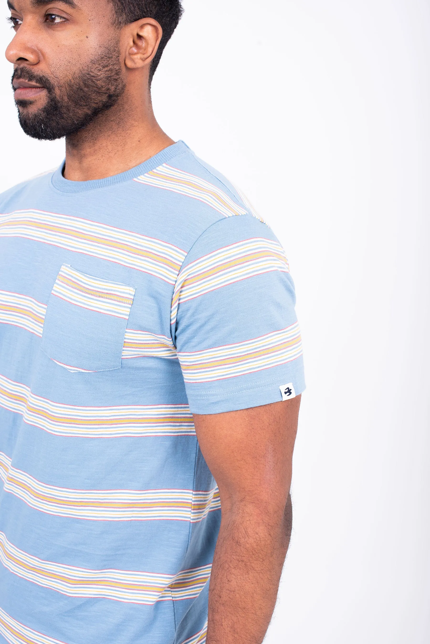 Navy and White Striped T-Shirt