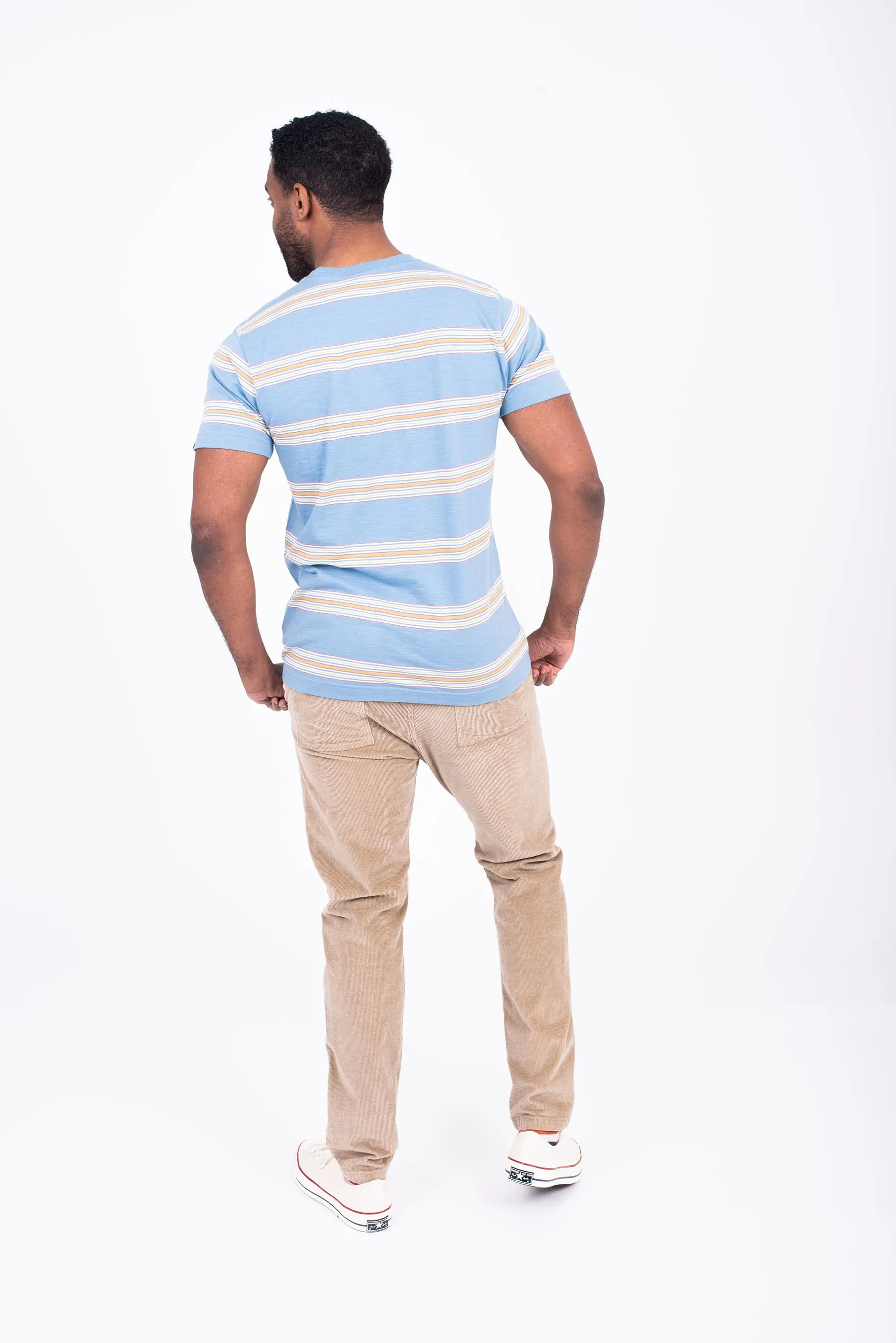 Navy and White Striped T-Shirt