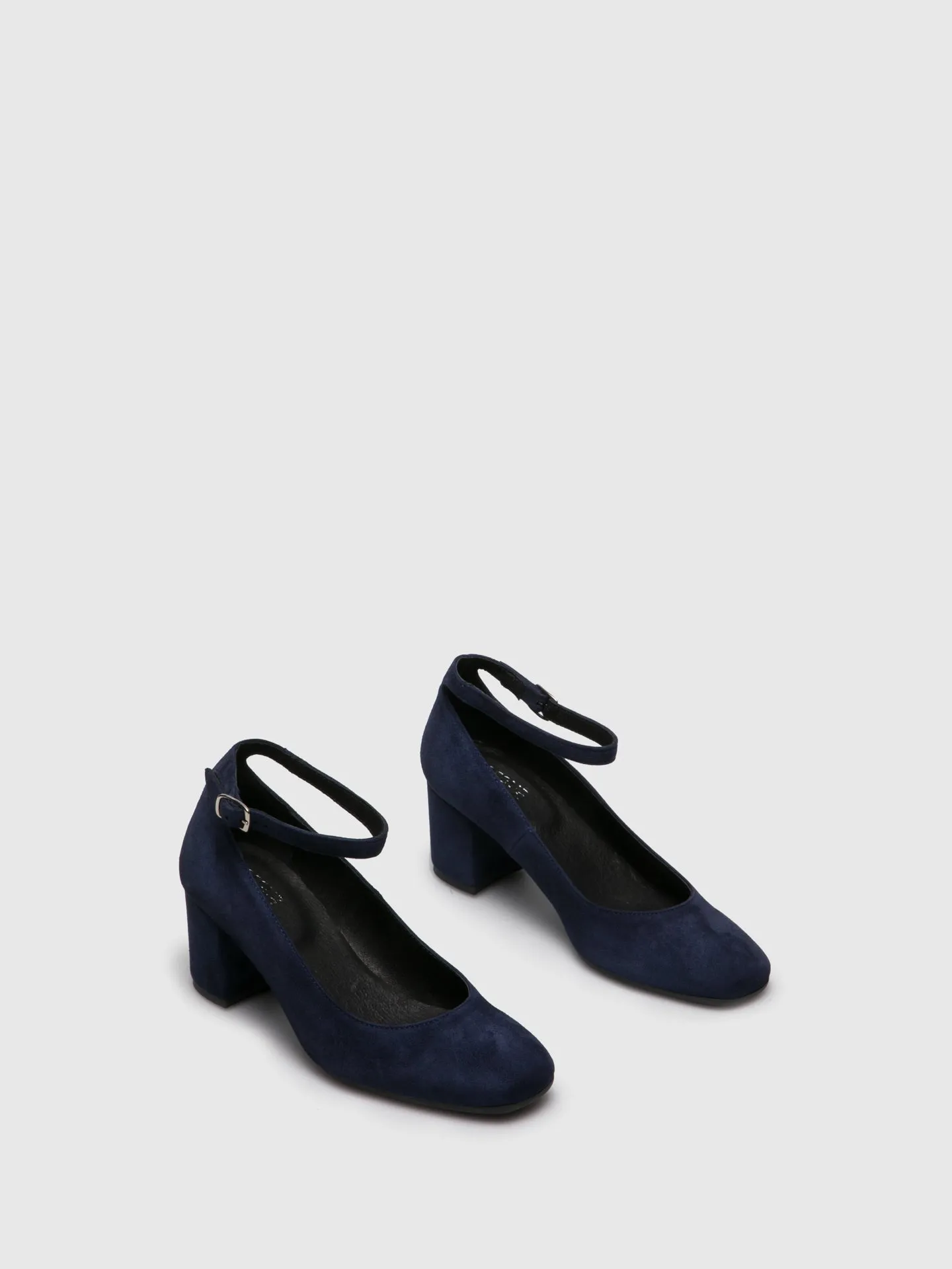 Navy Ankle Strap Shoes