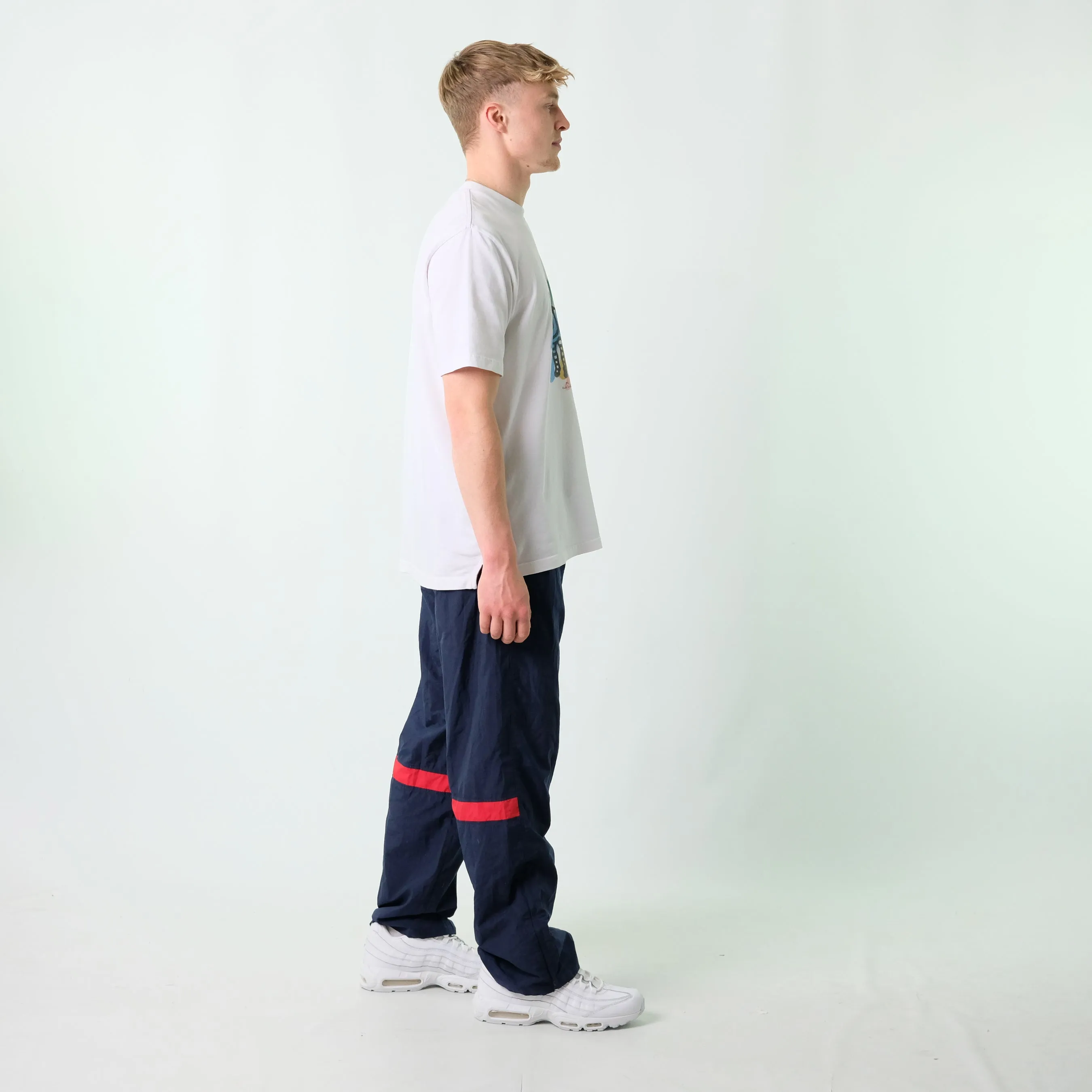 Navy Blue y2ks Nike Tracksuit Bottoms  Baggy Pants (32x30)