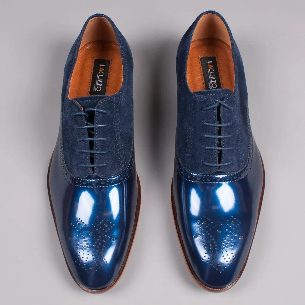 Navy Patent Leather Derby