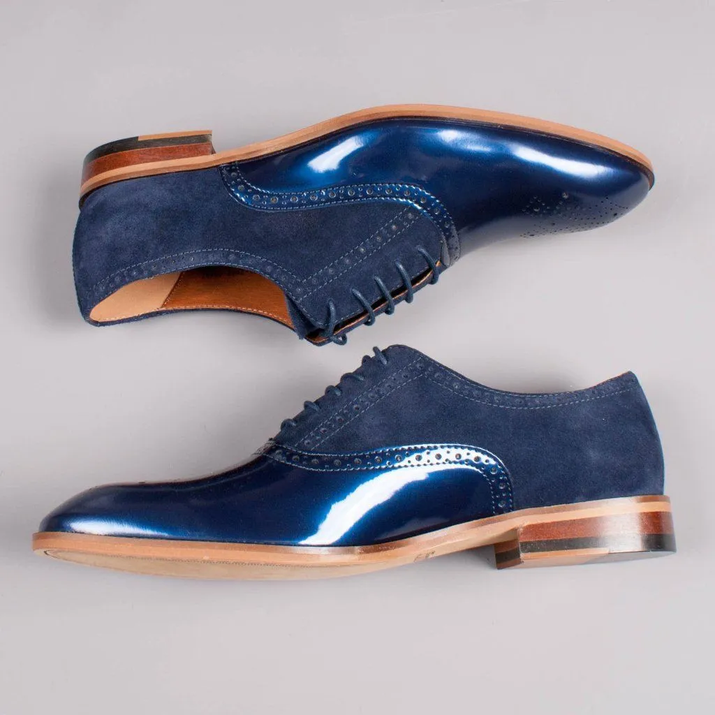 Navy Patent Leather Derby