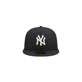 New Era Mens MLB New York Yankees Pop Sweat 59Fifty Fitted Hat Pink Brim