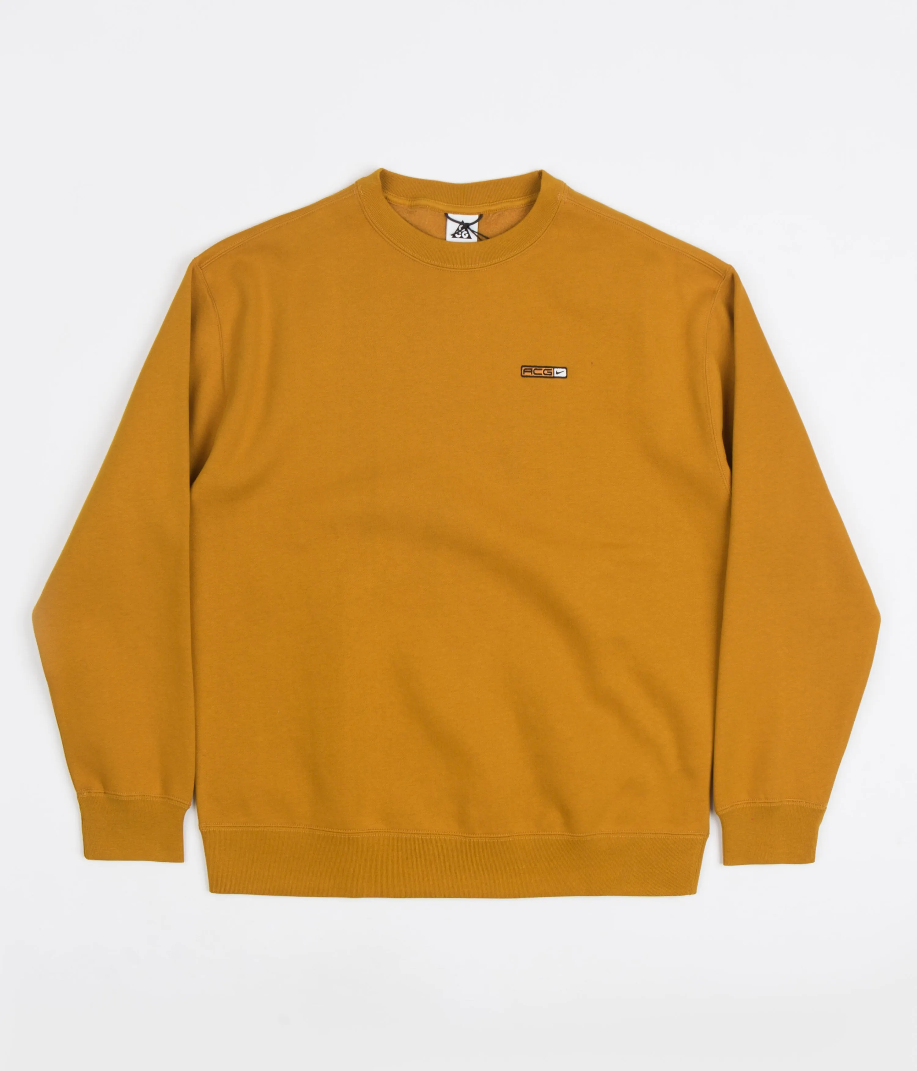 Nike ACG Therma-FIT Fleece Crewneck Sweatshirt - Gold Suede Summit White Off Noir