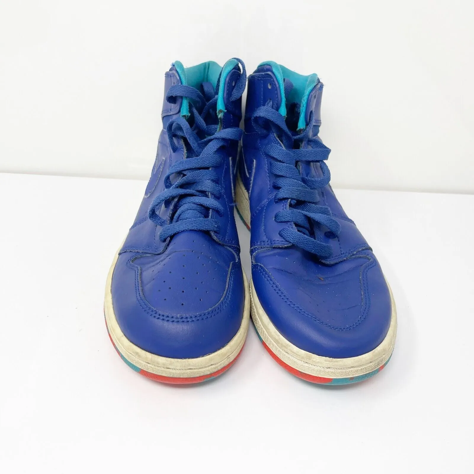 Nike Boys Air Jordan 1 705300-433 Blue Basketball Shoes Sneakers Size 7Y