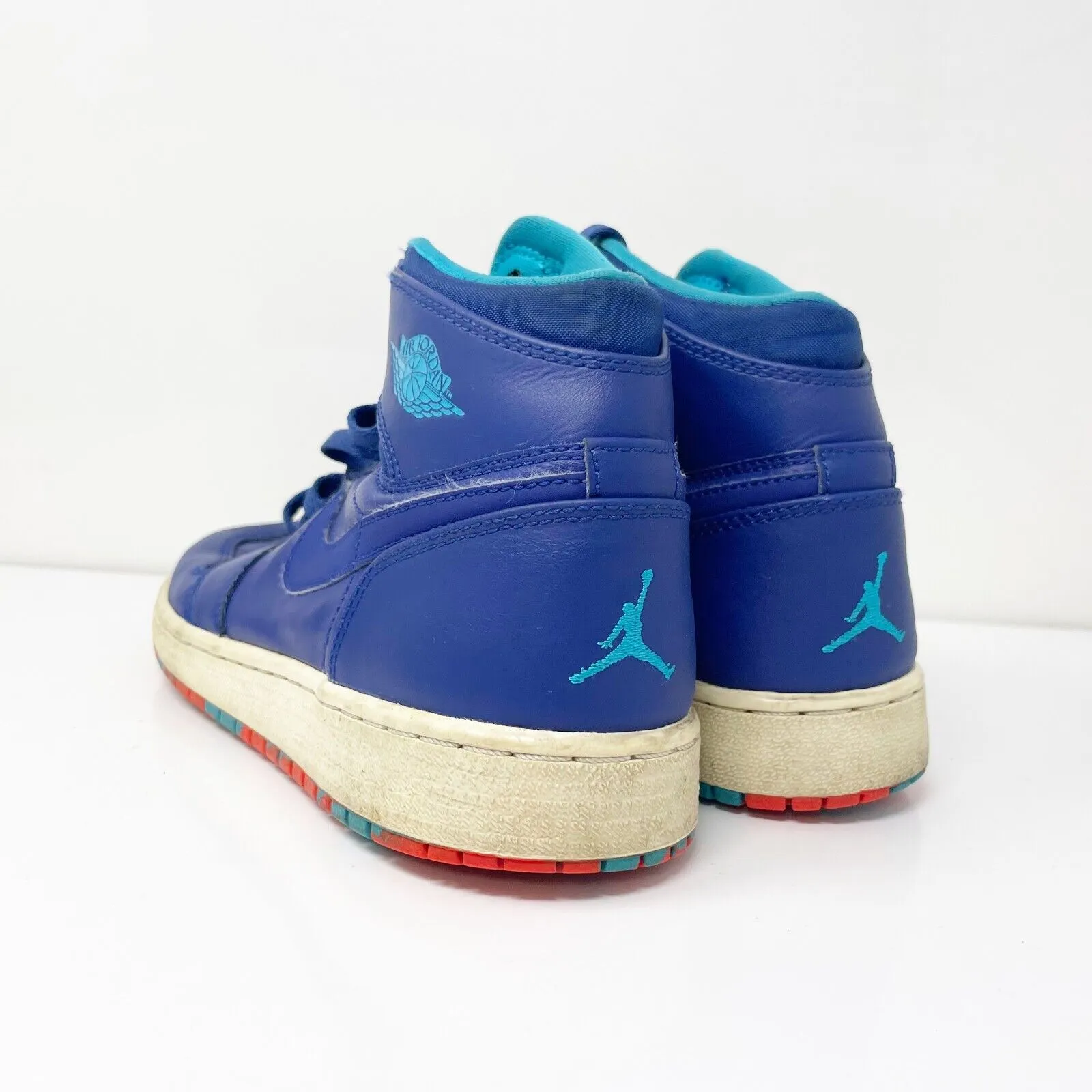 Nike Boys Air Jordan 1 705300-433 Blue Basketball Shoes Sneakers Size 7Y