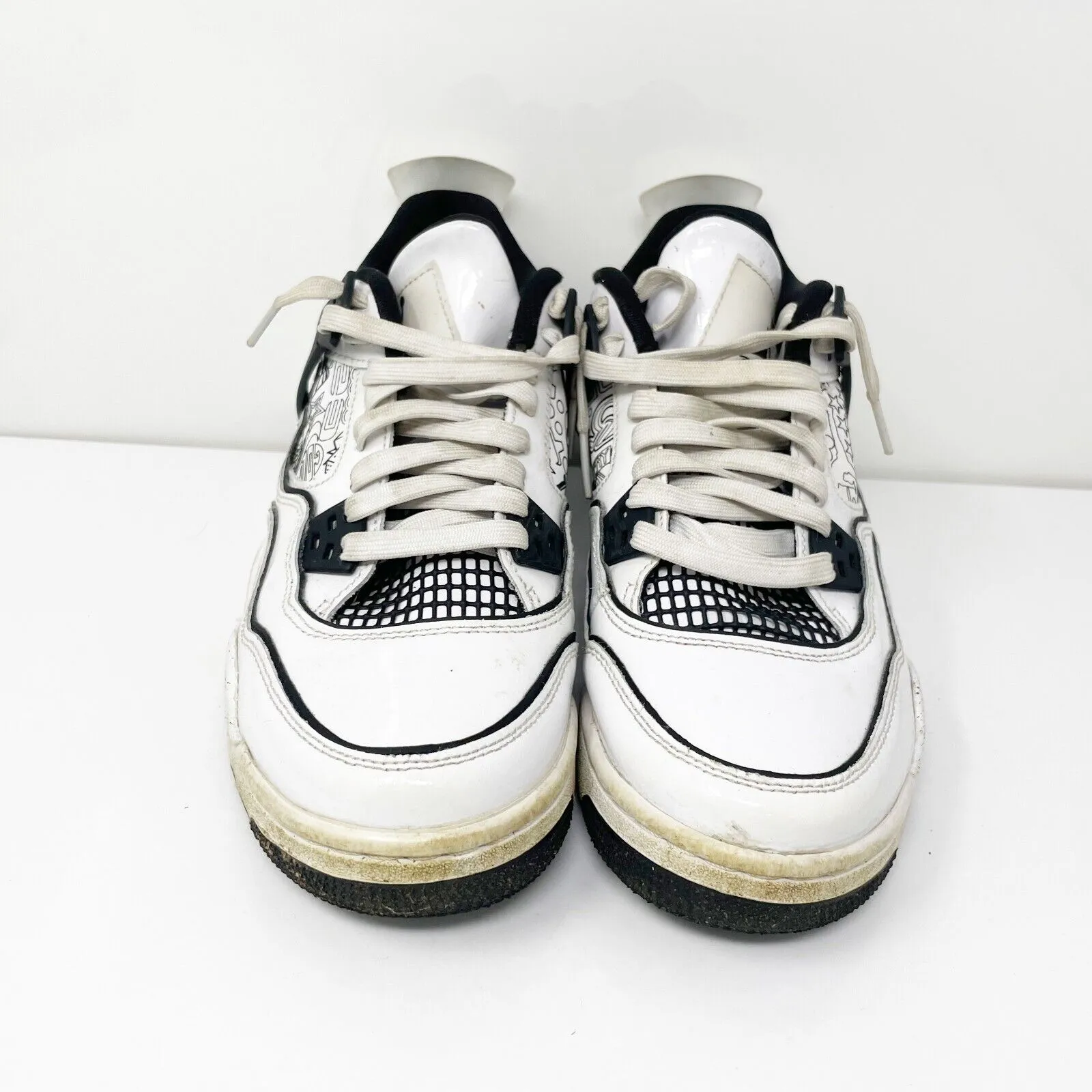 Nike Boys Air Jordan 4 DC4101-100 White Basketball Shoes Sneakers Size 6Y