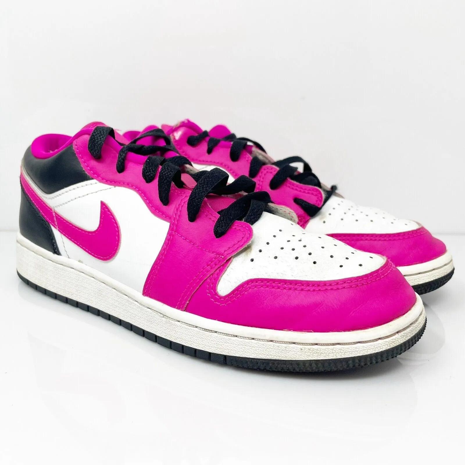 Nike Girls Air Jordan 1 Low DZ5365-601 Pink Basketball Shoes Sneakers Size 6Y