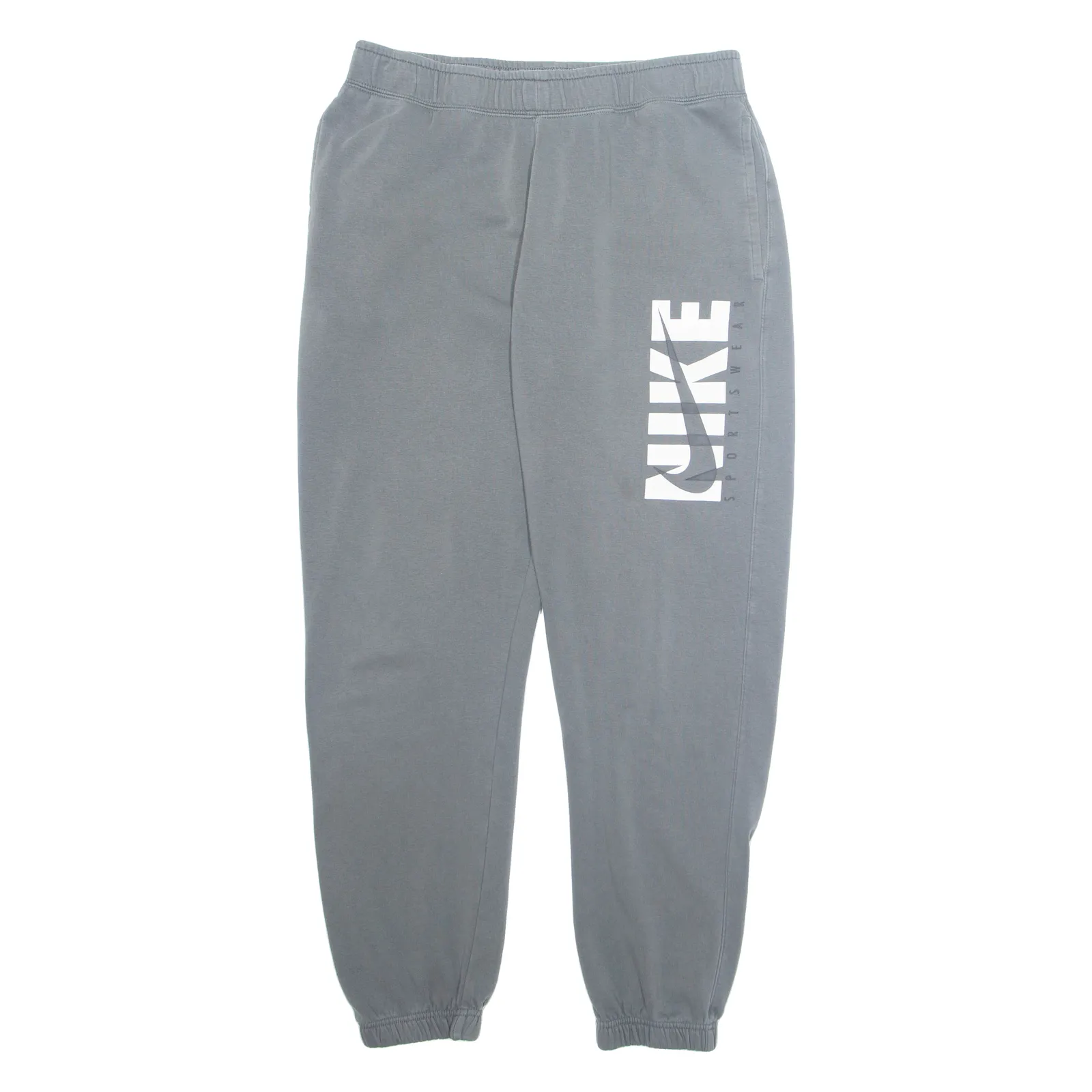 NIKE Mens Joggers Grey Tapered L W30 L28