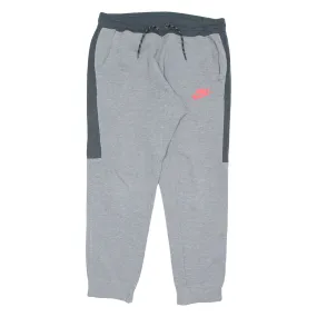 NIKE Mens Joggers Grey Tapered L W32 L28