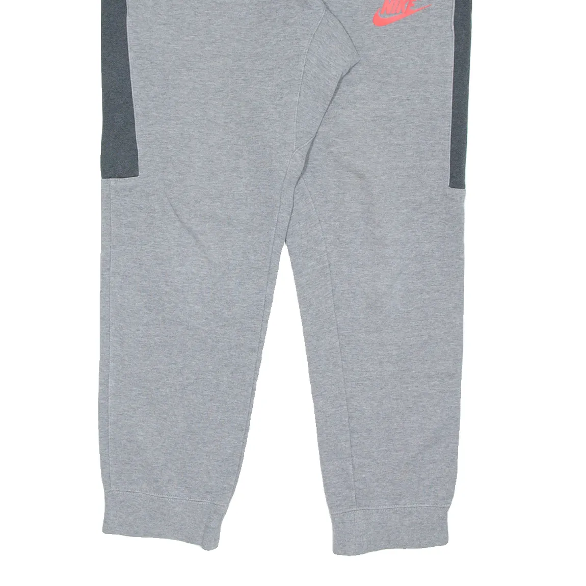 NIKE Mens Joggers Grey Tapered L W32 L28