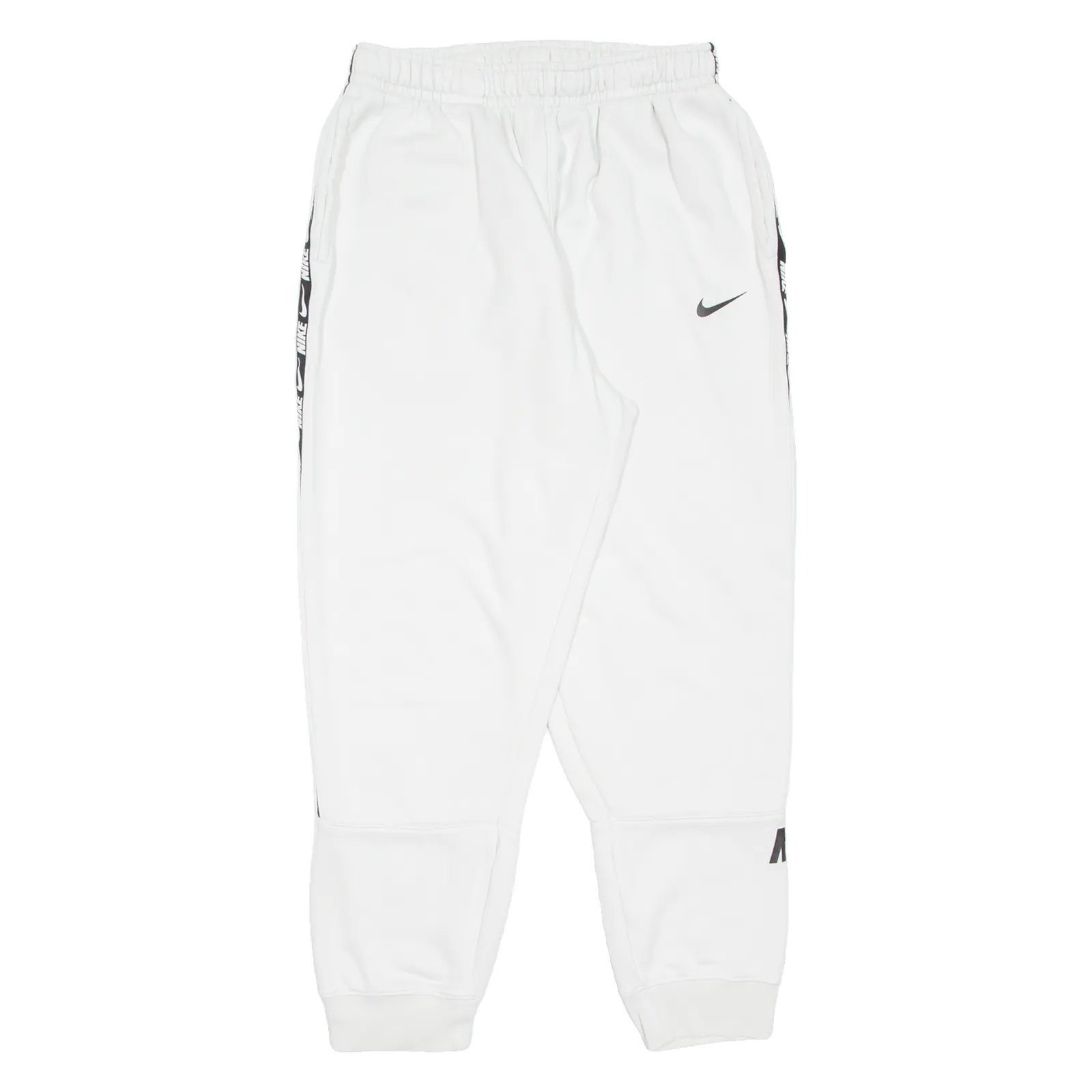 NIKE Womens Joggers White Tapered L W27 L27