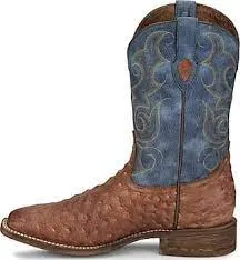 Nocona Boots - Men's Java Tan Ostrich Print Boots (HR5601)