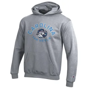 North Carolina Tar Heels Kid's Hoodie Sweatshirt in Grey