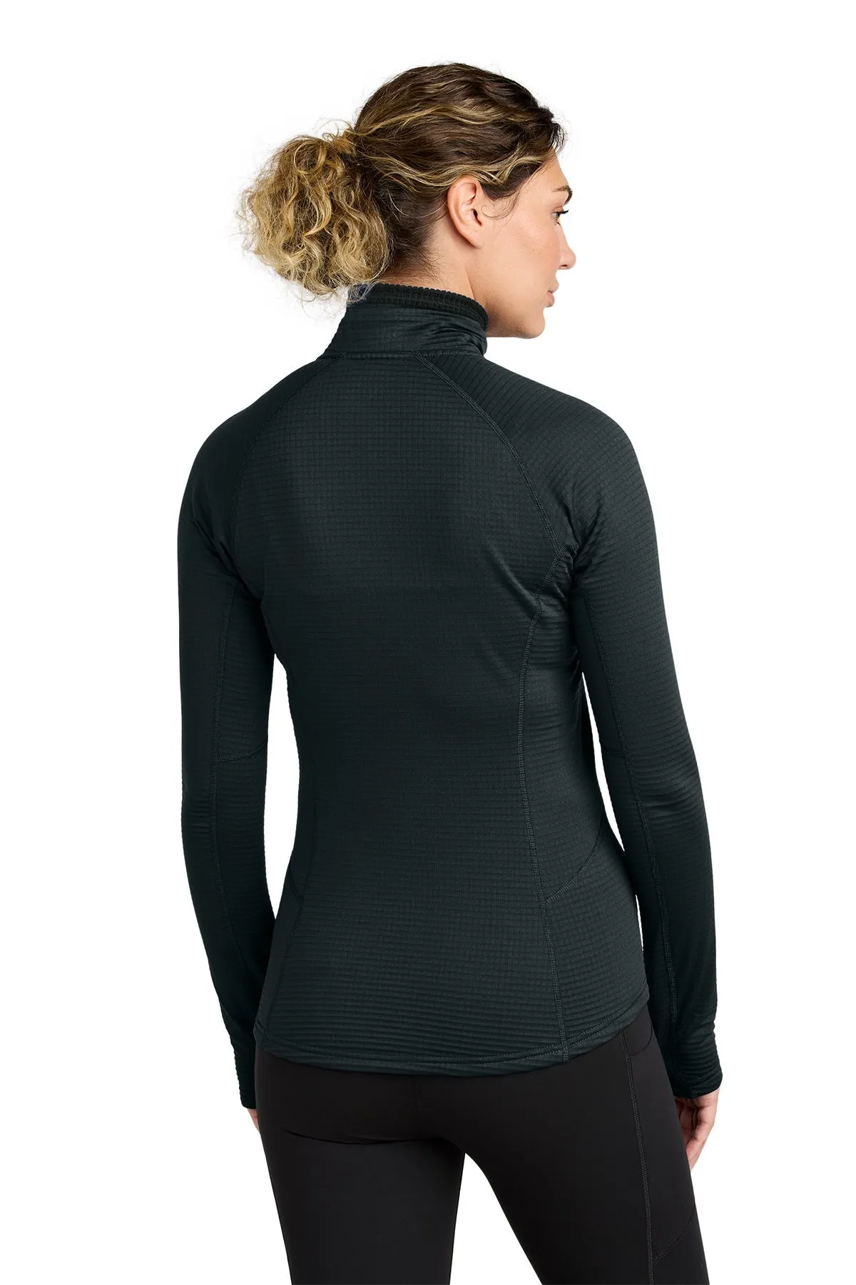 Outdoor Research Womens Tech Grid 1/4-Zip Custom Fleeces, Black