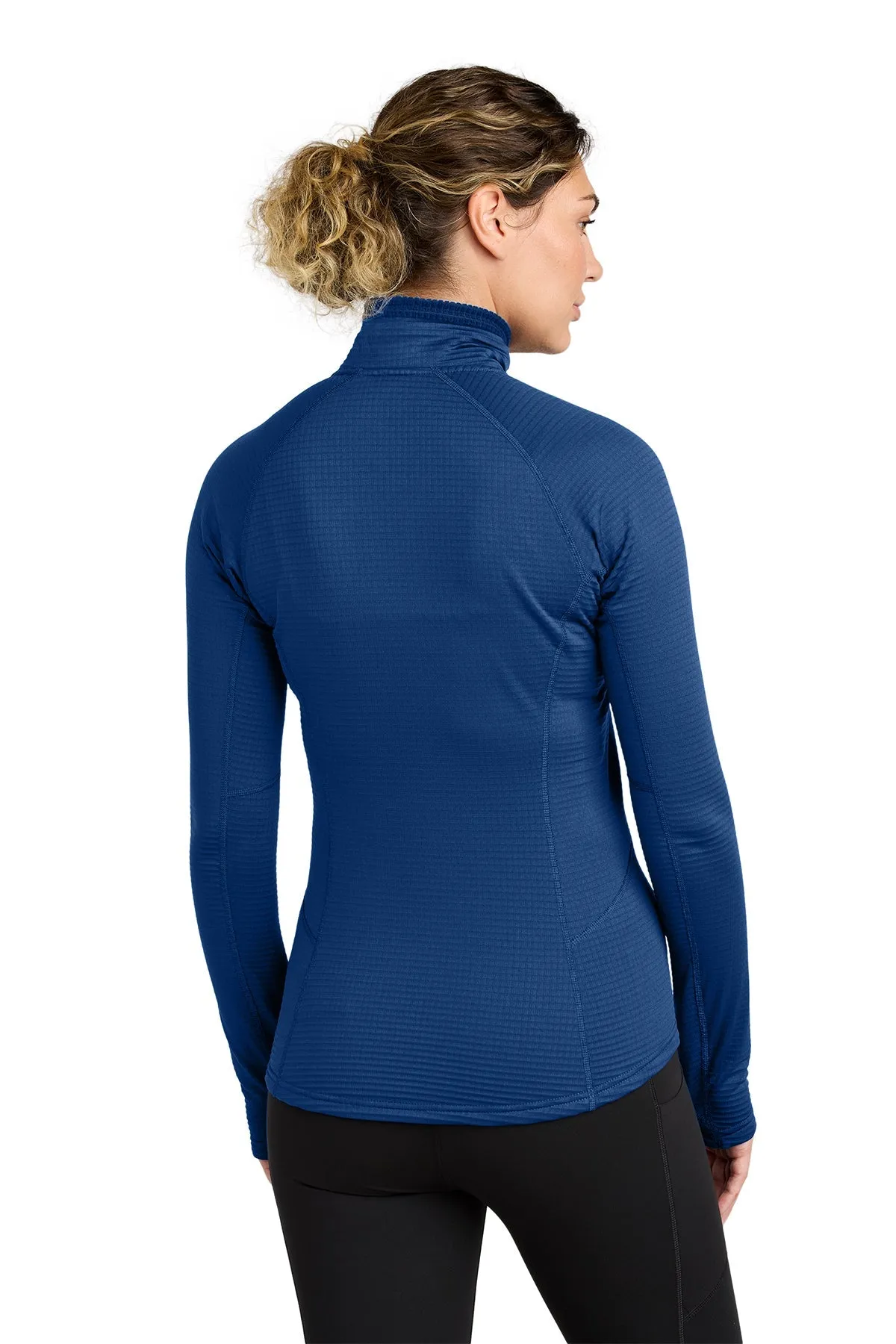 Outdoor Research Womens Tech Grid 1/4-Zip Custom Fleeces, Galaxy Blue