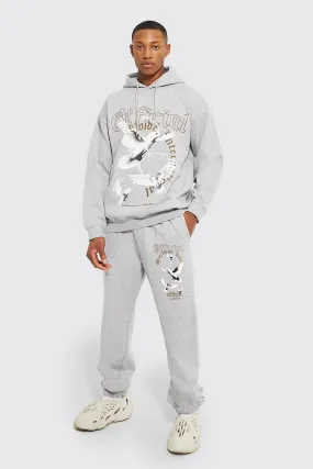 Bird Theme Hoodie Tracksuit