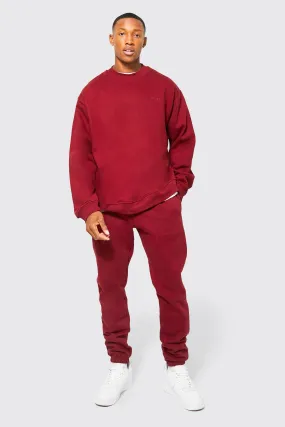 Oversized Heavyweight Limited Sweat Tracksuit | boohooMAN UK