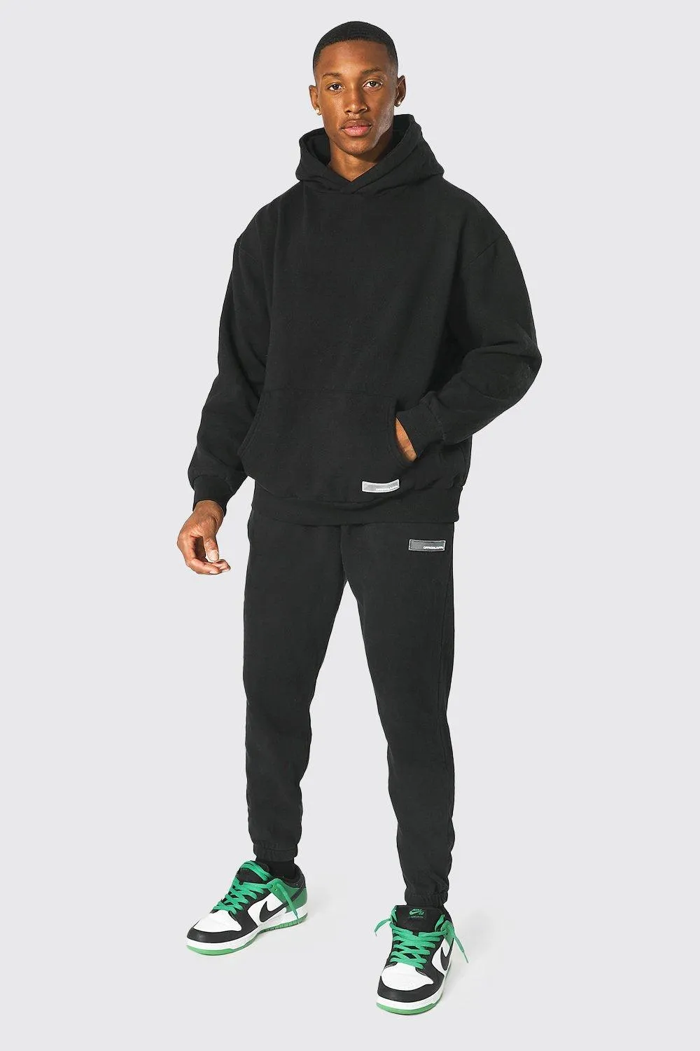 Oversized Man Overdye Hooded Tracksuit | boohooMAN UK