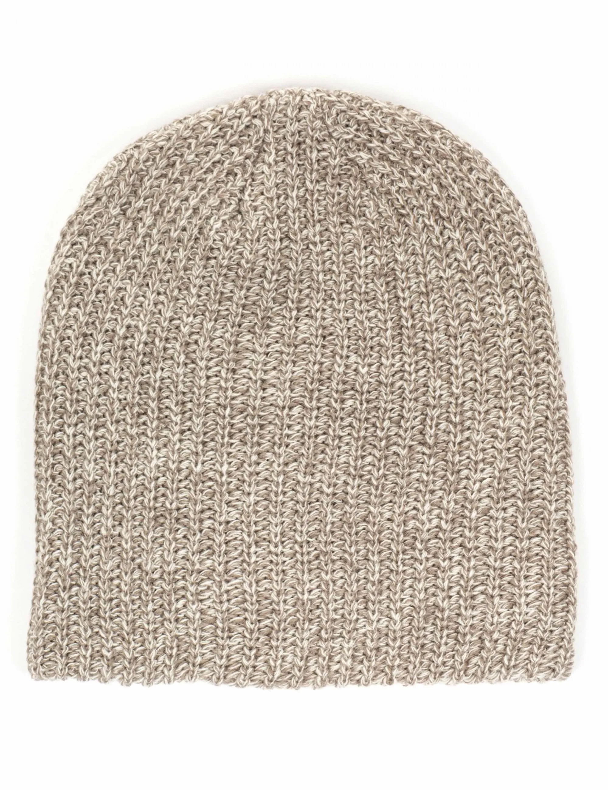 Ovik Melange Beanie Hat - Ecru